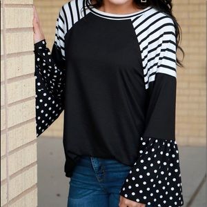 Stripes & Dots Blouse